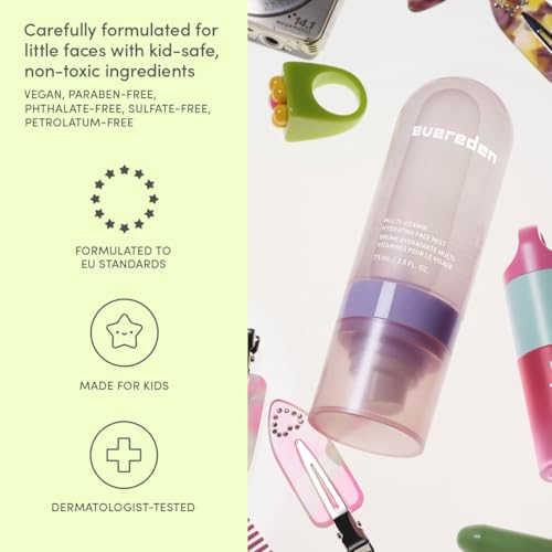 Evereden Kids Multi-Vitamin Hydrating Face Mist | Peach & Mango