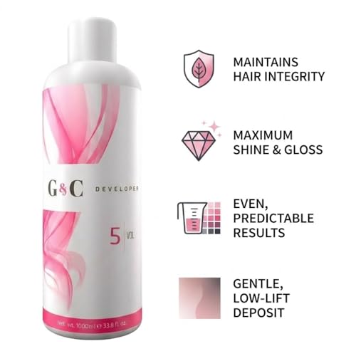 5 Volume Developer with Collagen - Professional Hair Lightening