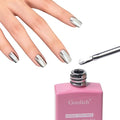 Silver Chrome Gel Polish 0.5oz - Mirror Nail Art