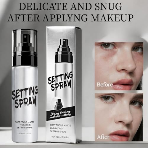 Irven Matte Setting Spray - Hydrating, Long-Lasting Makeup Fixer, Oil Control & Blurring Mist, 100ml