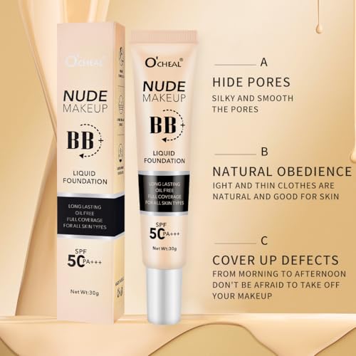 Full Coverage BB Cream Foundation SPF 50+++ - Natural - Variation of Nature