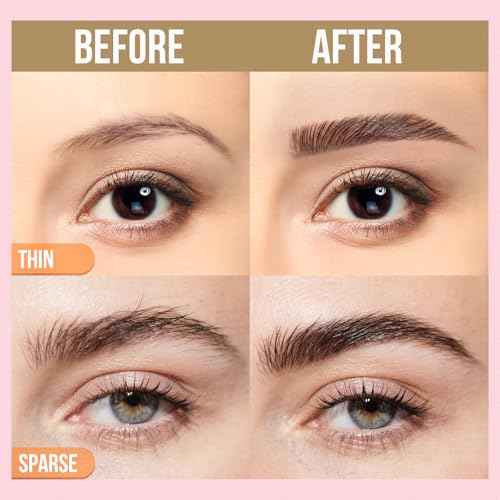 iMethod Curved Eyebrow Pen and Eyebrow Gel - Eyebrow Pencils for Women with Natural Hair Like Strokes, Brow Gel Clear for Soft Full Brows, Waterproof, All-Day Defined, Dark Brown