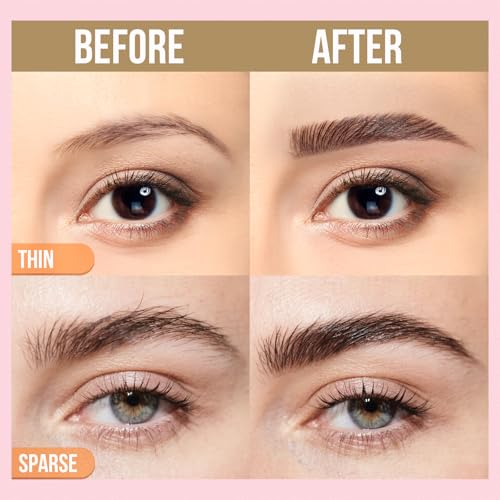 iMethod Curved Eyebrow Pen & Gel - Waterproof Brow Pencil Dark Brown