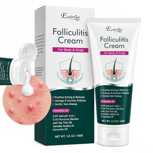 Eoiroa Folliculitis Cream for Scalp & Body Bumps - Fast-Acting Acne & Razor Bump Treatment, 3.5 oz