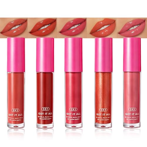 SUAKE 10-Color Lip Gloss Set - High Shine Mirror Finish