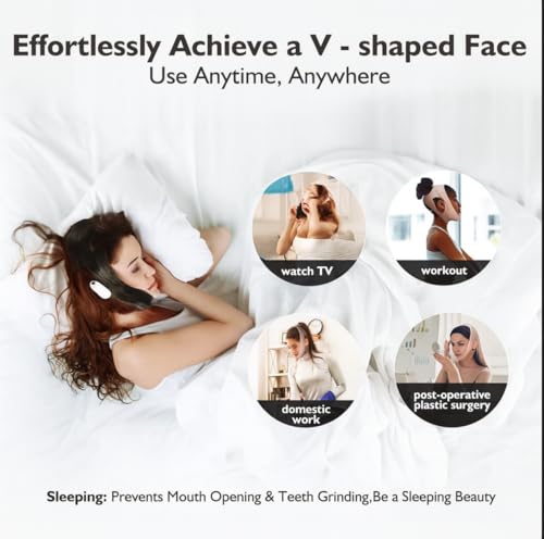 V-Line Jawline Chin Strap for Women - Breathable Reusable Face Lift Mask