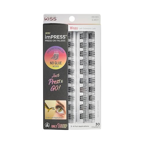Kiss Impress Lash Clusters Wispy 10mm-14mm 30 Pack