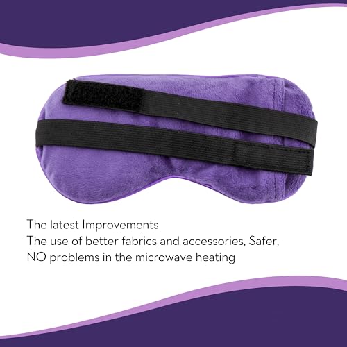 Heated Eye Mask, Moist Heat Eye Compress Microwave Warm Eye Mask for Dry Eyes, Good for Blepharitis, Itchy Eyes etc.