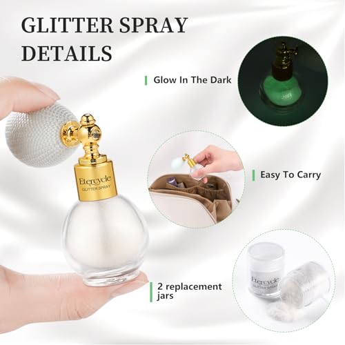Etercycle Glow in The Dark Body Glitter Spray