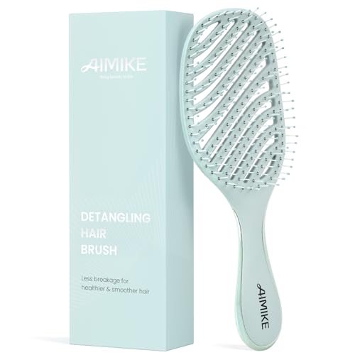 AIMIKE Detangling Hair Brush for Fine & Thin Hair - Wet/Dry Vented