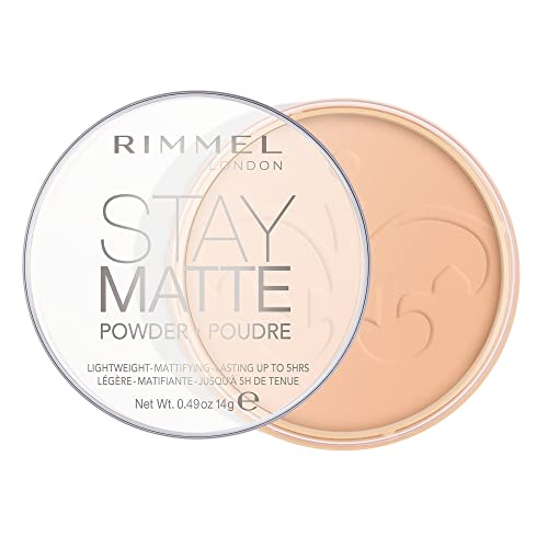 Rimmel London Stay Matte Pressed Powder, Warm Beige, 0.49 Ounce