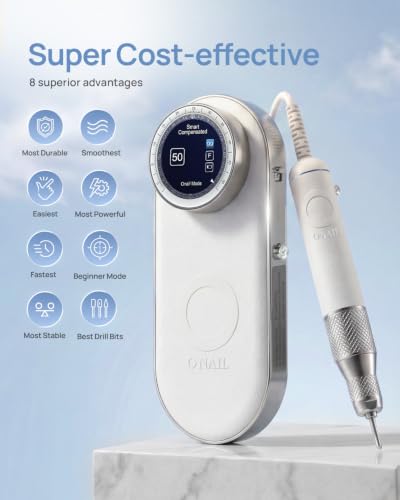 O NAIL Electric Nail Drill Kit - 50,000 RPM for Gel & Acrylic Removal