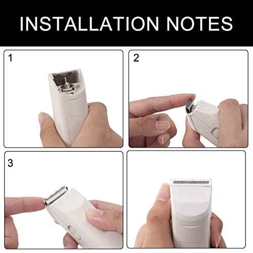 2 Pack Professional Peanut Clipper/Trimmer Snap On Replacement Blades #2068-300 - Compatible with Wahl Peanut Hair Clipper/Trimmer, Black (White 2 Pcs)