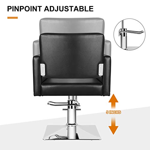 Artist Hand Salon Chair - Heavy Duty Hydraulic Pump, 330 Lbs