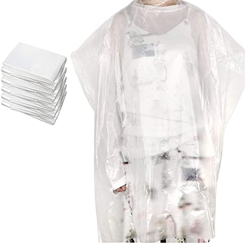 Sportuli 100 Pcs Disposable Hair Cutting Capes 51x36 Inch Waterproof Salon & Barber Towels for Kids & Adults