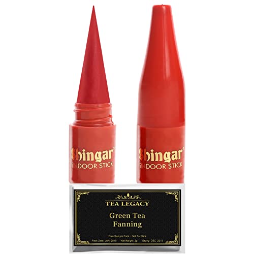 Yogic Mantra Bright Red Sindoor Sticks for Forehead & Bindi - 2 Pack