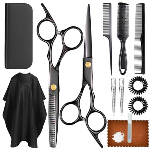 Professional Hair Cutting Scissors Kit with Thinning Shears
