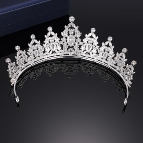 Queen Crown Tiara with Crystals for Women - Bridal & Party Headband