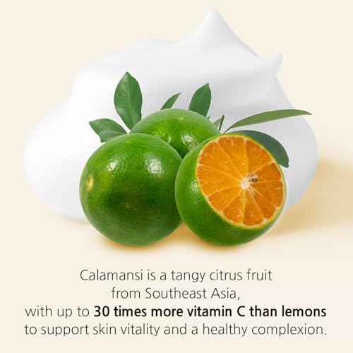 eyeNlip Calamansi Vita Cleansing Foam 4.23?fl?oz - Revitalizing Cleanser with Calamansi Extract, Centella & Hyaluronic Acid for Gentle Daily Care, Korean Skincare