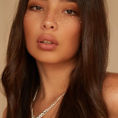 Flash Tattoos Starlight Pink temporary tattoos | 25 temporary tattoos | Premium waterproof metallic pink glitter face Flash Tattoos | Face Sparkle, Face Glitter| Tattoo Freckles