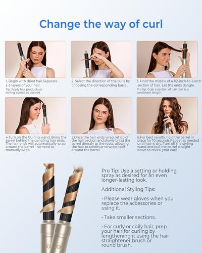6-in-1 Hot Air Brush Blow Dryer Styling Tool Kit