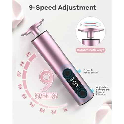 Electric Foot Callus Remover - 9-Speed Adjustable, Callus Remover for Feet with LED Display, Rechargeable & Wireless Pedicure Tools for Dead Skin