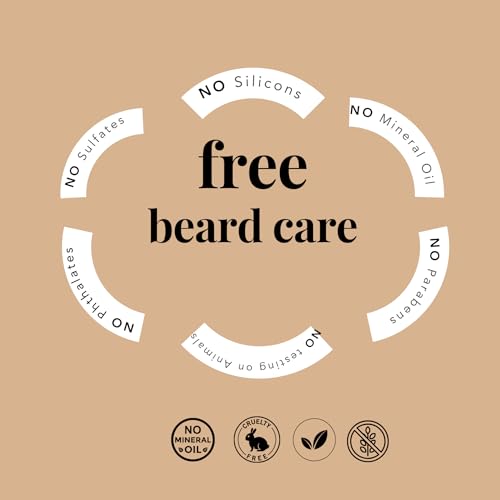 BAHAWAT Beard Wash - Unscented - 8 fl. oz. - Sulfate free - with biotin, provitamin B5, Blackseed oil, Jojoba Oil, Natural Ingredients for a Gentle, Deep Cleanse-Strengthening Wash