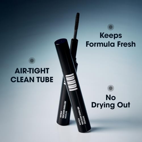 AirFixing Mascara ? Smudge-Resistant Tubing Formula | 0.5mm Precision Brush | Patented Air-Sealed Container to Reduce Drying | Easy Warm-Water Removal | 8.5g | Made in Korea (Black) (Black)