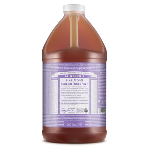 Dr. Bronner's Organic Lavender Sugar Soap, 64 oz