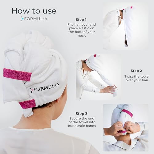 FORMUL-A Microfiber Hair Towel Wrap – Fast Drying, Anti-Frizz