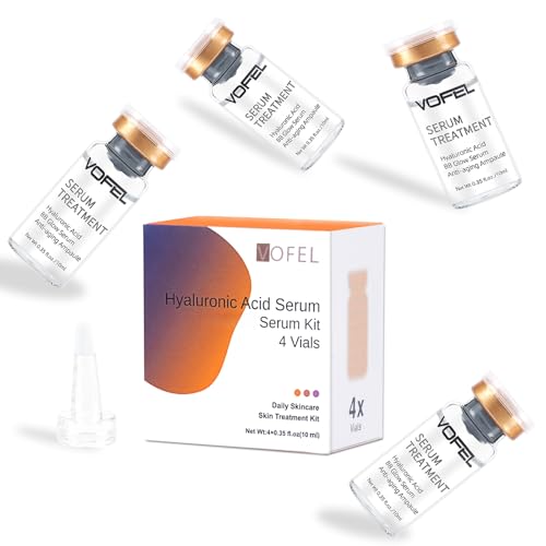 Hyaluronic Acid Serum for Microneedling Serum Ampoules for Face Serum 0.35 oz 4 Vials
