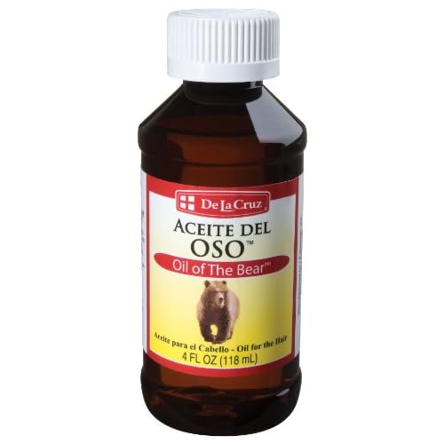 De La Cruz Oil of the Bear Beard Oil for Men - Grooming Brillantine for Hair, Mustache and Beard - Aceite del Oso