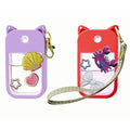 Silicone Case for Touchland Power Mist & Glow Mist 1 fl oz Hand Sanitizer, With two kinds of buckles, Multicolor (purple&red ears)