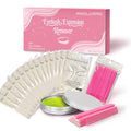 HAIOLORPRO Pink Lash Extension Remover Kit - Gentle 30g Gel, Eyelash Glue Remover, Includes Micro-Swabs & Eye Patches for Salon & Home