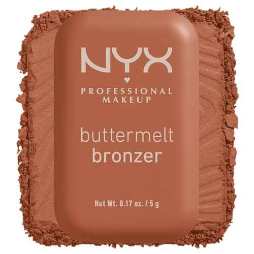 NYX PROFESSIONAL MAKEUP Matte Buttermelt Bronzer, Longwear Face Makeup with Up to 12 Hours of Wear, Vegan Formula - Butta Ballin (Medium Warm)