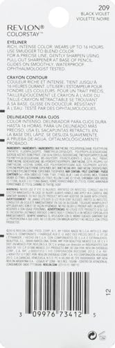 Revlon ColorStay Waterproof Eyeliner Pencil Pack of 2 - Black Violet, 0.01 oz, Smudge-Proof & Long Lasting