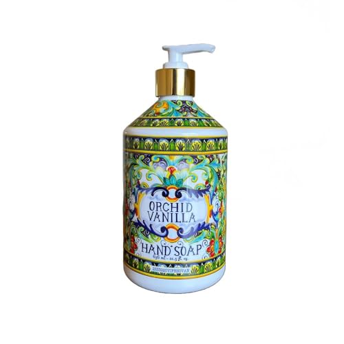 Home and Body Company Hand Soap, Villa Flora Collection ? 16 fl oz Bottles, Assorted Scents (Sea Salt Verbena, Coconut Citrus, Orchid Vanilla, White Jasmine), Pack of 4 ? Gift-Ready Set