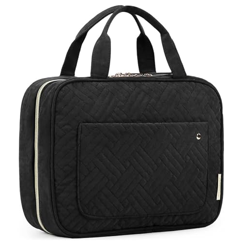 BAGSMART Large Toiletry Bag with Hanging Hook - Water-Resistant Travel Organizer