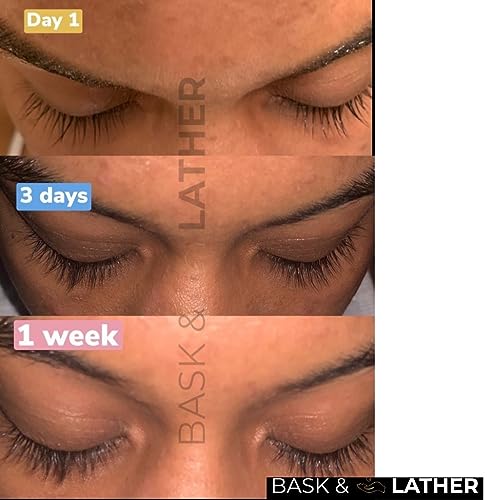 Bask & Lather Lash & Eyebrow Growth Serum with Castor & Jojoba Oil