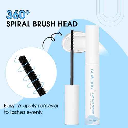 GEMERRY Lash Remover for Lash Extensions 5ml Lash Extension Remover for Lash Clusters Eyelash Extension Remover Gentle Formula Mascara Wand Lash Glue Remover