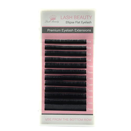 Matte Mink Flat Eyelash Extensions 0.25D Curl 8mm
