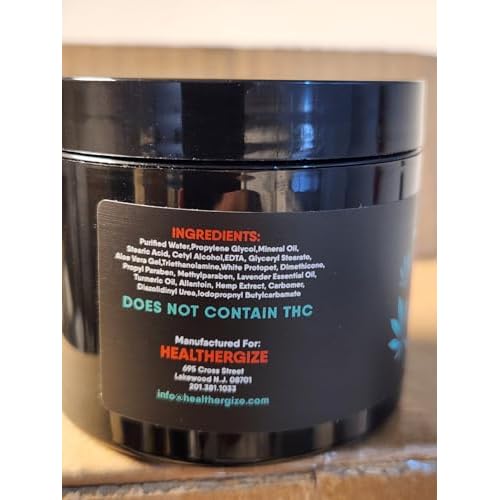 Hemp Cream Maximum Strength-Full Body Hemp Lotion HempOil Infused-Lavender, Aloe, Turmeric, Aches, Muscles, Joints, Back, Knees, Neck-Made in USA
