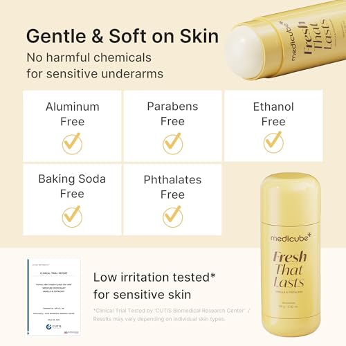 Kojic Acid & Turmeric Deodorant Stick for Women & Men, 2.92 oz