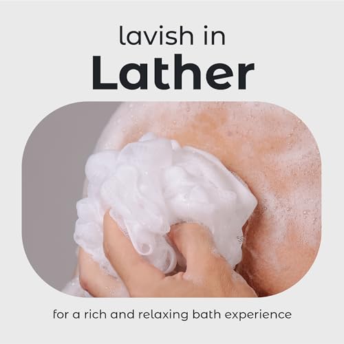 Loofah Sponge Set of 3 - Soft Mesh Body Scrubber
