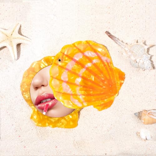 Seashell Compact Mirror 360° Rotation Portable Pocket Mirror