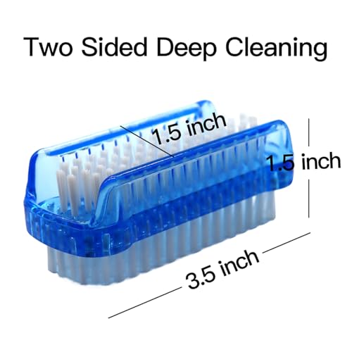 Two-Sided Nail Brush Set for Deep Cleaning - 4 Pack