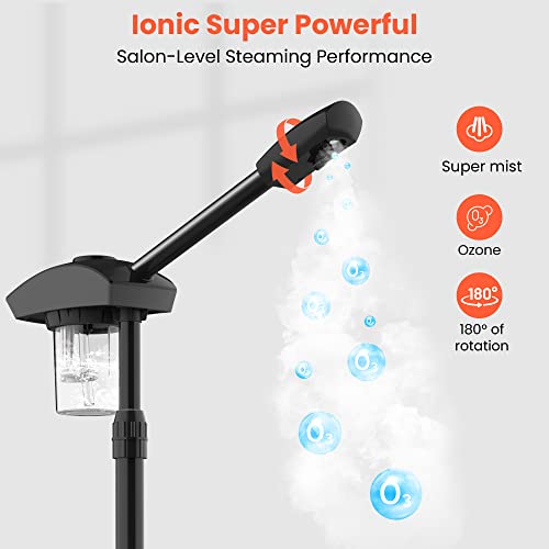 TASALON Professional Ionic Facial Steamer for Spa & Home
