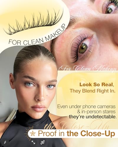 Natural Lash Clusters Kit 8-12MM Cat Eye with Glue
