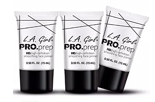 L.A. Girl HD Smoothing Face Primer with Vitamin E 0.5oz (Pack of 3)