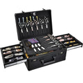 Professional Barber Case with Sliding Trays for Clippers & Tools